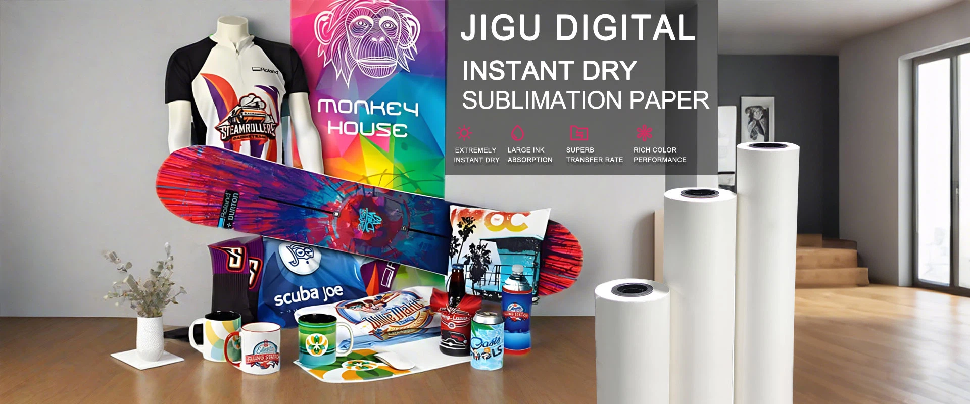 Instant Dry Sublimation Paper